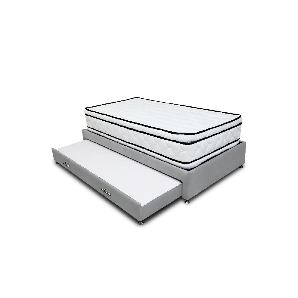 Combo Cama Tarima Nube 140x190 doble Gris Claro