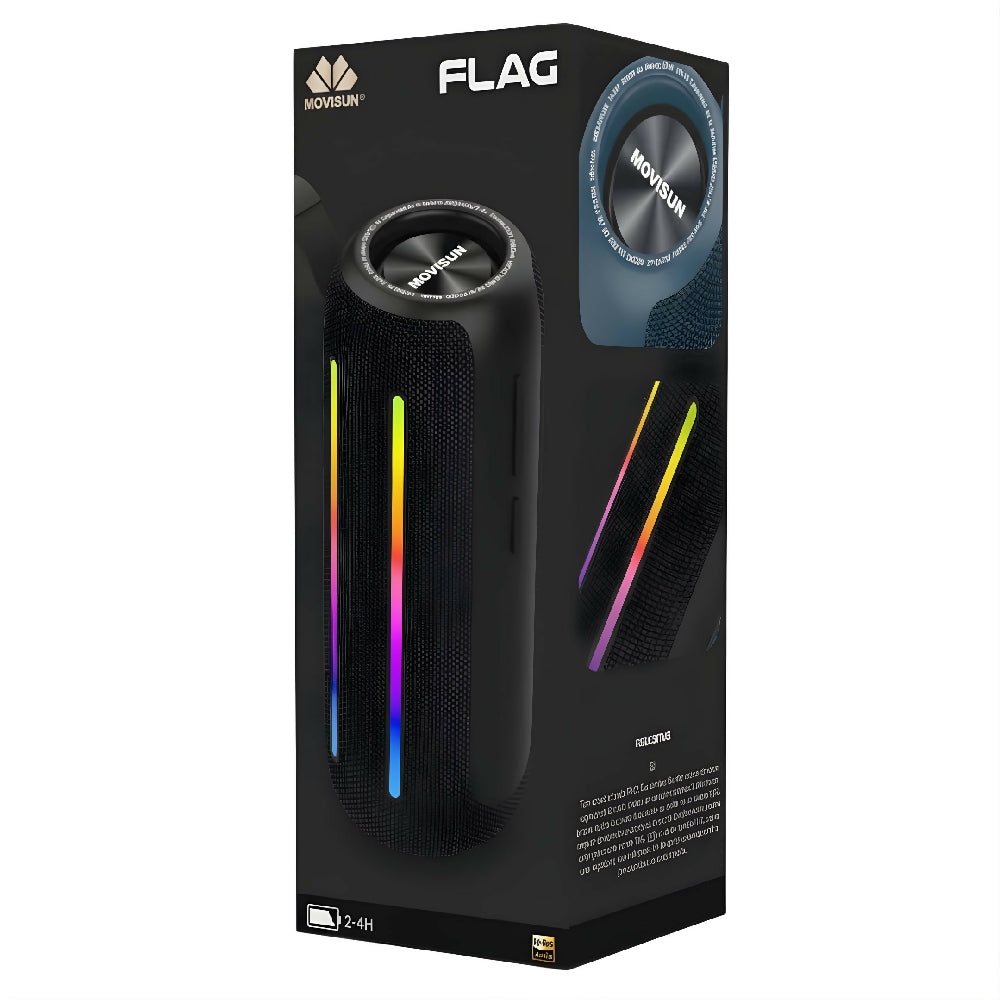 Parlante Bluetooth Movisun Flag Batería De Larga Duración