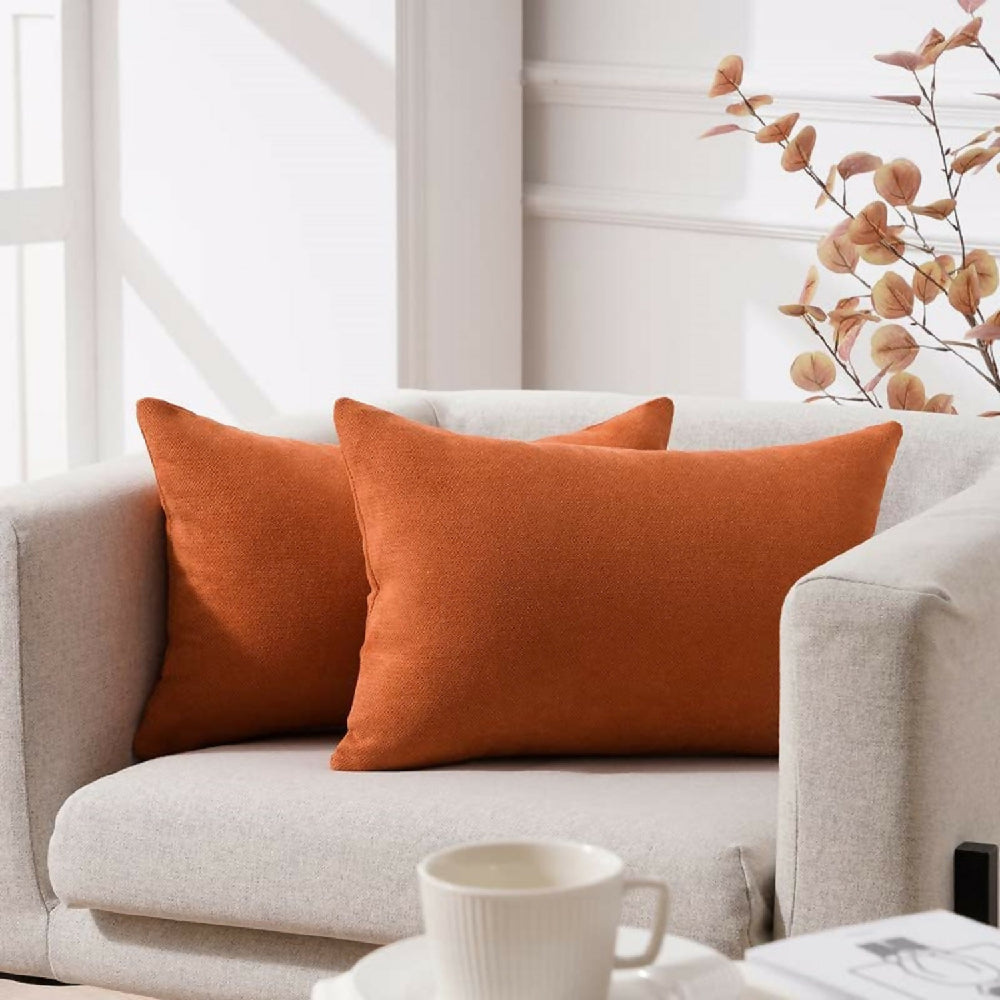 Cojin Almohada 70x50 Tela Naranja (6)