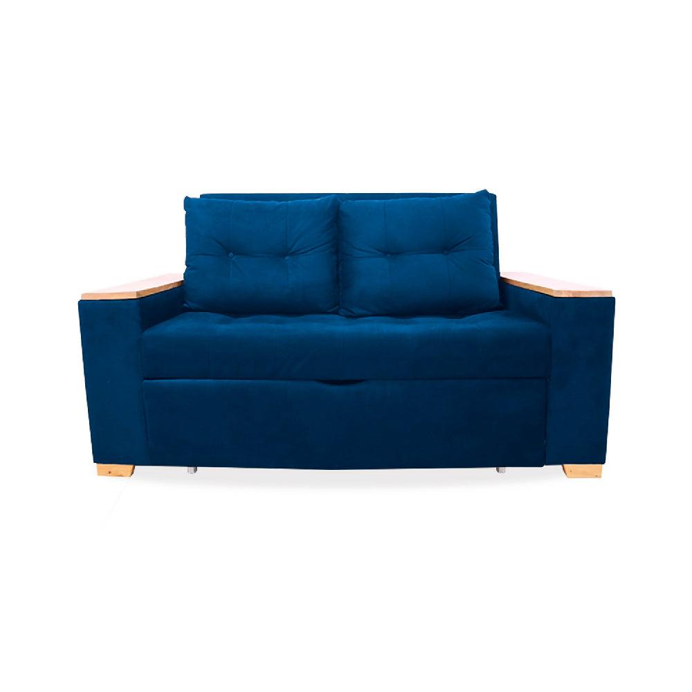 Sofacama Weber Azul Petroleo