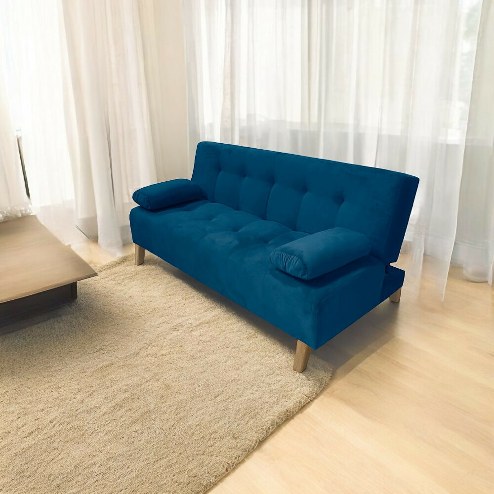 Sofacama Glaser 3 Posiciones Tela azul