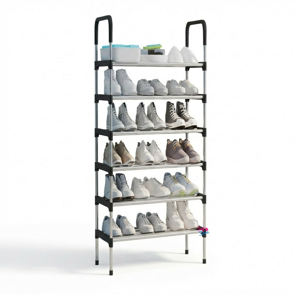 Zapatero Metálico Organizador Zapatos 6 Niveles Estante Shoe