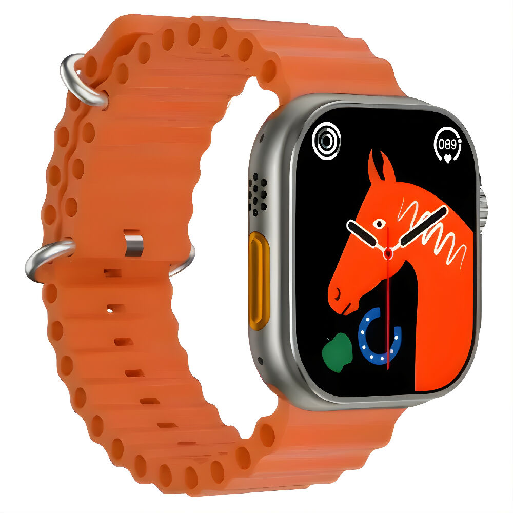 Smartwatch IW10 Ultra Mini Naranja Bluetooth Reloj Inteligente Pequeño Con Pantalla HD, Frecuencia Cardíaca Y Batería Duradera