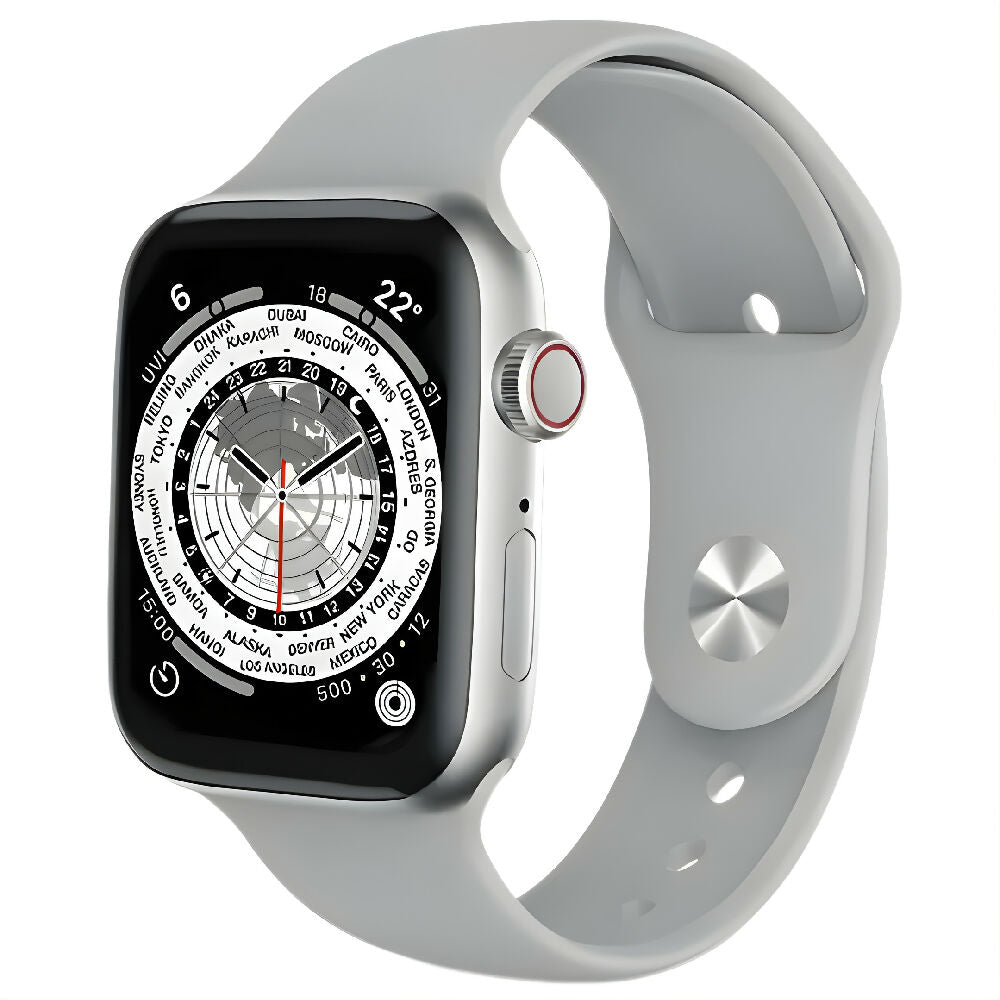 Smartwatch IW10 Mini Gris Reloj Inteligente Compacto Con Llamadas Bluetooth, Monitor De Salud, SpO2 Y Notificaciones