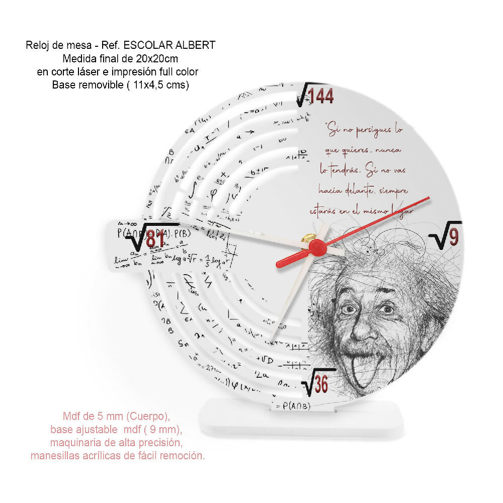 RELOJ ESCOLAR ALBERT FICHA