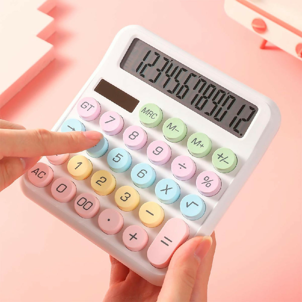 Calculadora Solar Grande Colorida de Escritorio para Oficina, Tienda o Contador B2-26 1