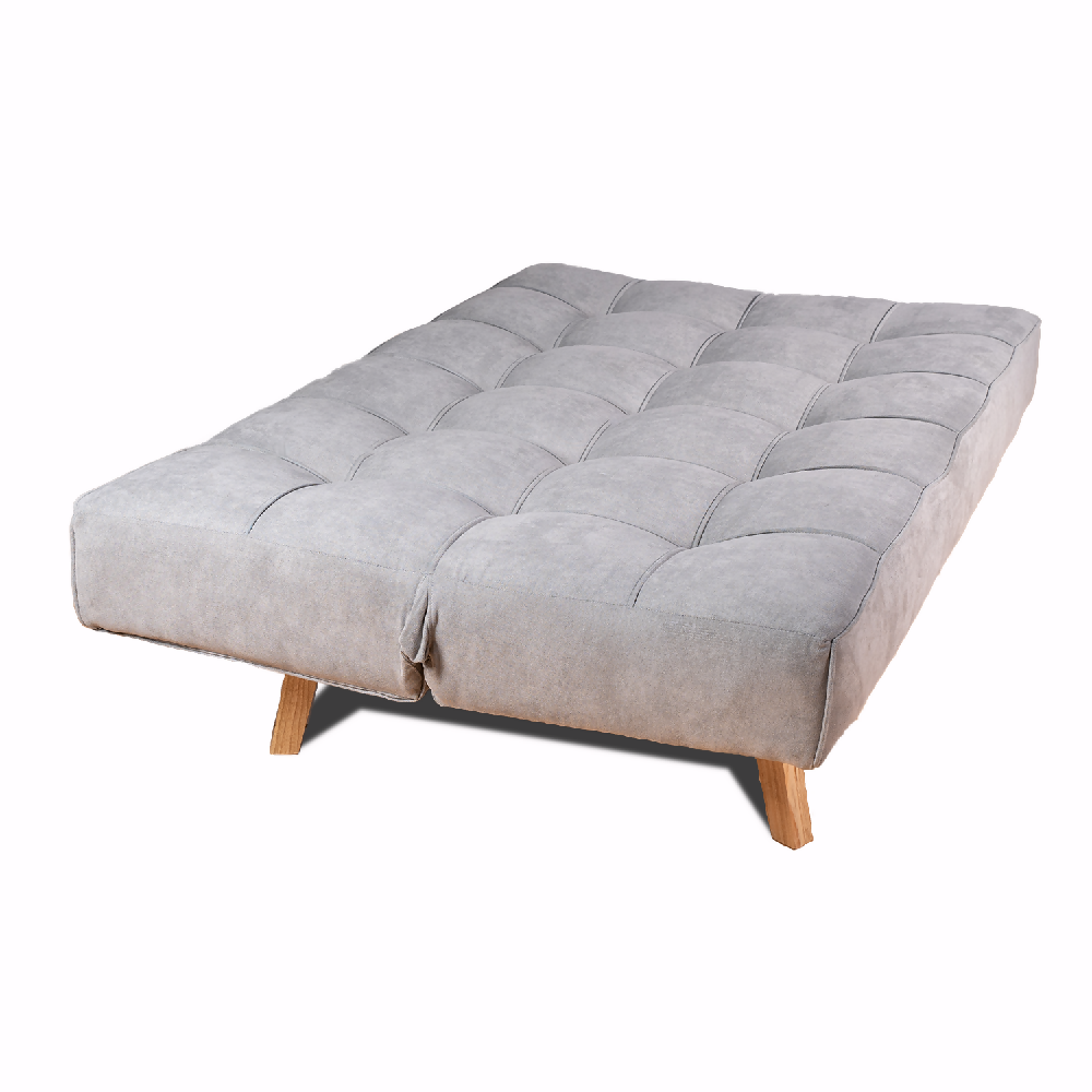 Sofá Cama Emma Gris Plata 3 Puestos