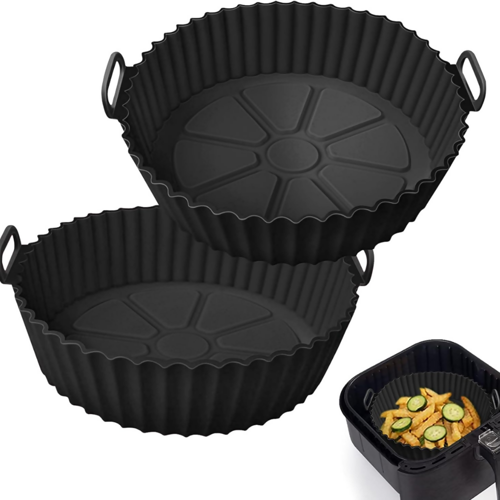 Setx3 Moldes Protectores Air Fyer Silicona Reutilizable 25cms