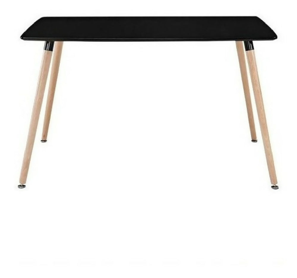 Mesa de Comedor Eames Rectangular Negra