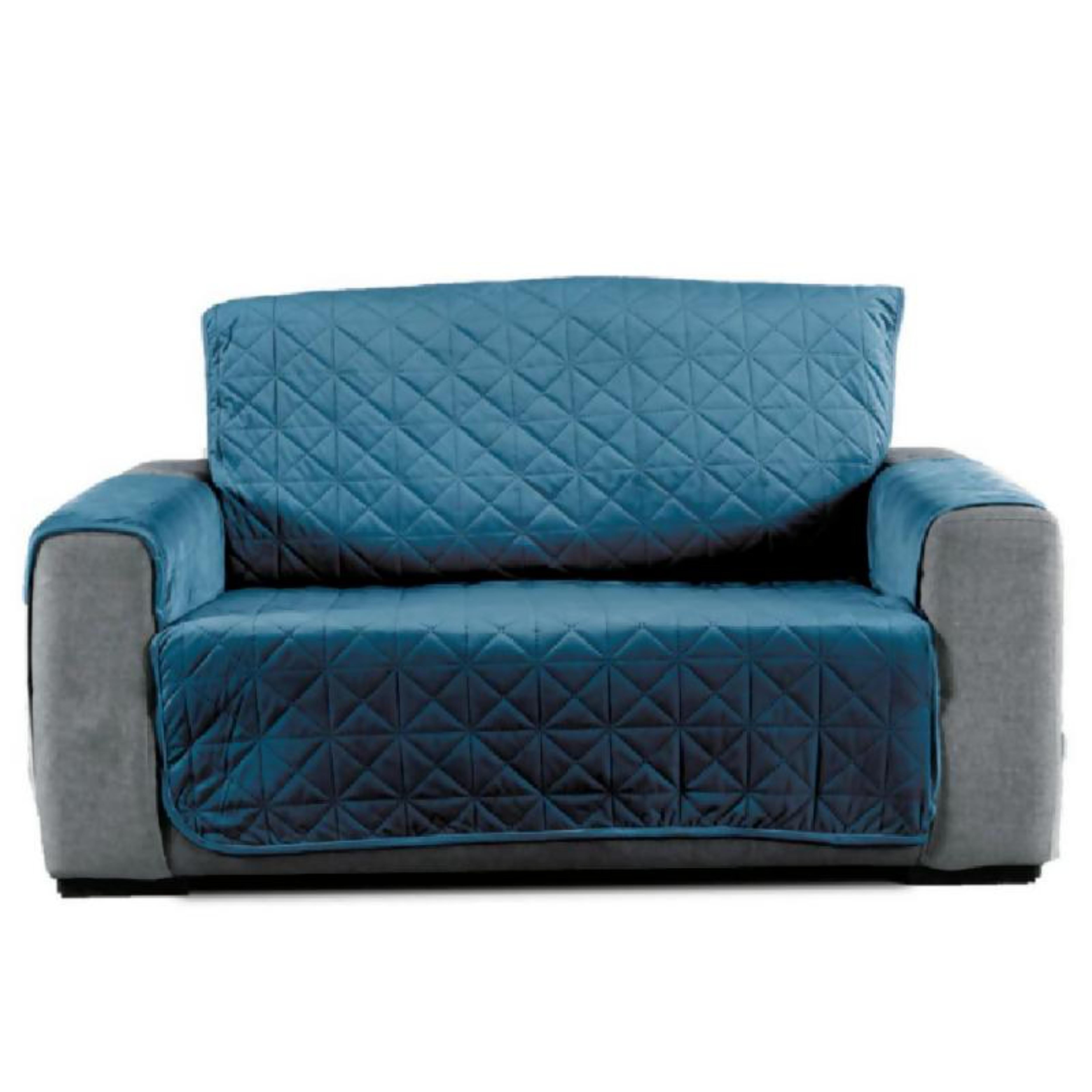 Protector Loveseat para Sofá de 2 Puestos, Color Azul
