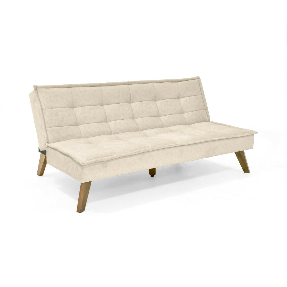 Sofa Cama Morrison 174x100x80 Reclinable Tela Beige