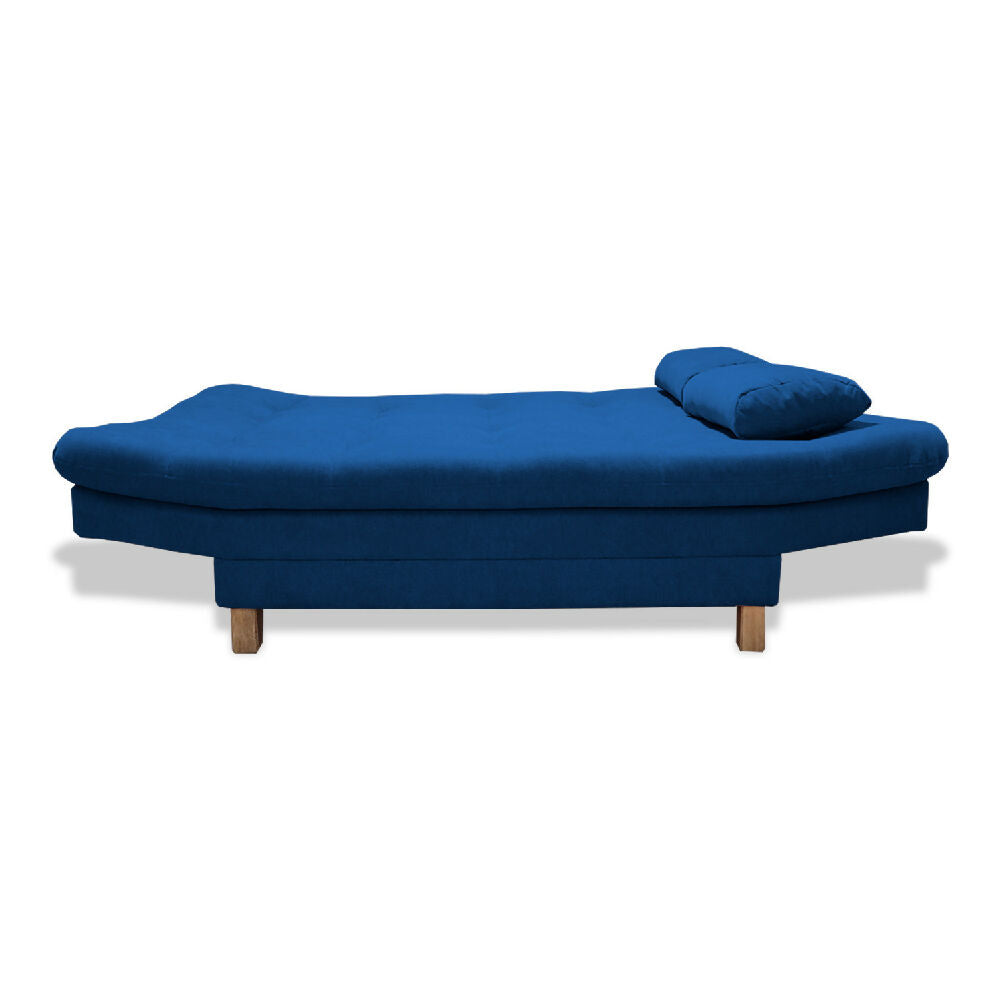 Sofacama Bakers 3 Posiciones Azul Petróleo + 2 Cojines Decorativos