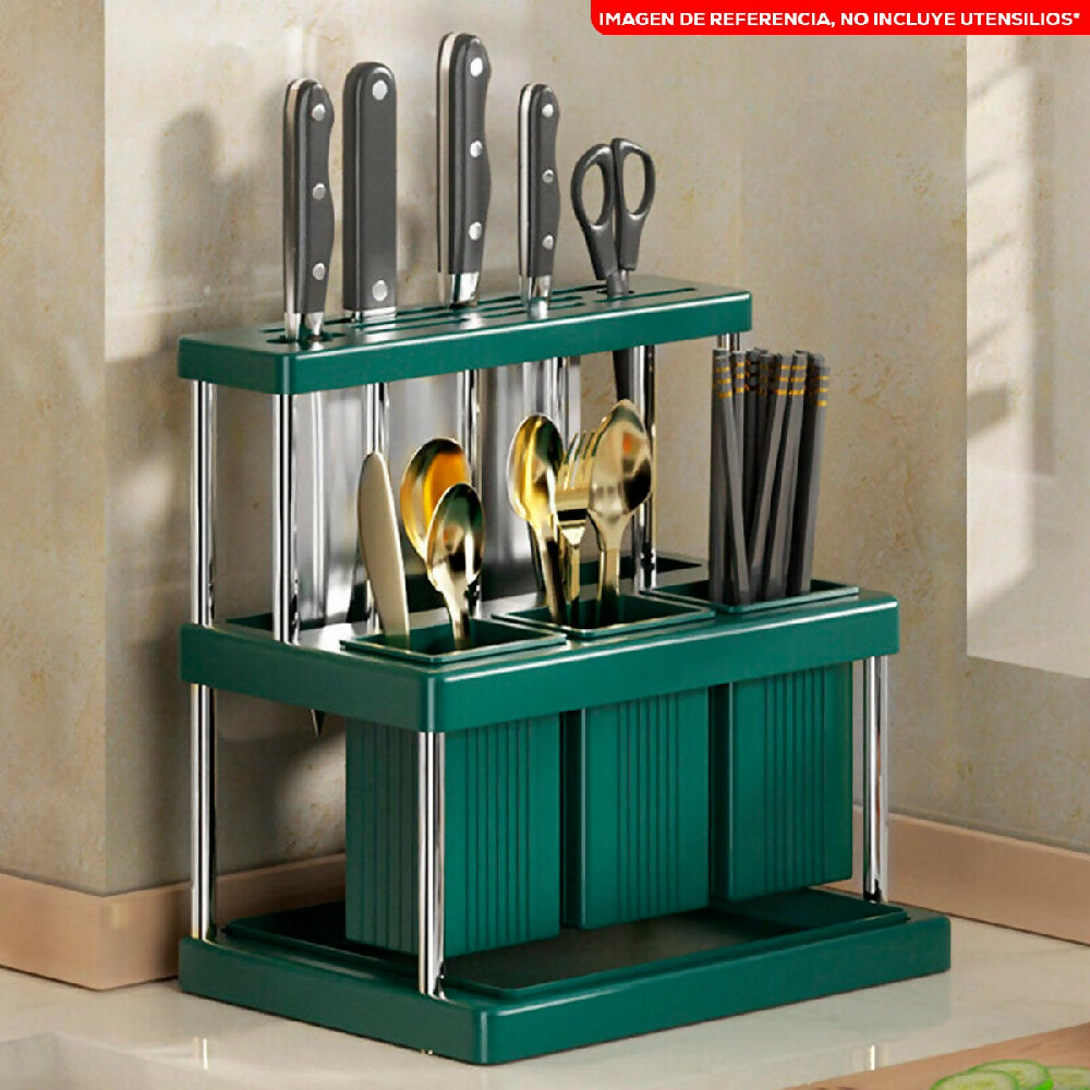 Soporte De Cuchillos y Utensilios Escurridor Cubiertos Cocina PTZ94 1