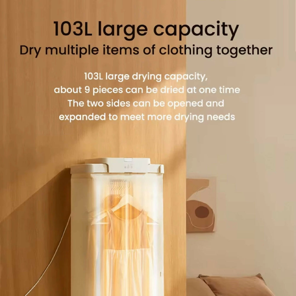 Secador Tendedero De Ropa Portátil H105 Eléctrico Con Flujo De Aire Caliente