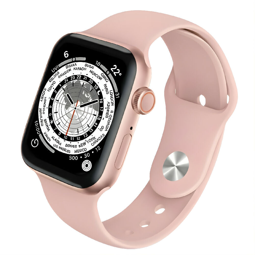 Smartwatch IW10 Mini Rosado Reloj Inteligente Compacto Con Llamadas Bluetooth, Monitor De Salud, Spo2 Y Notificaciones