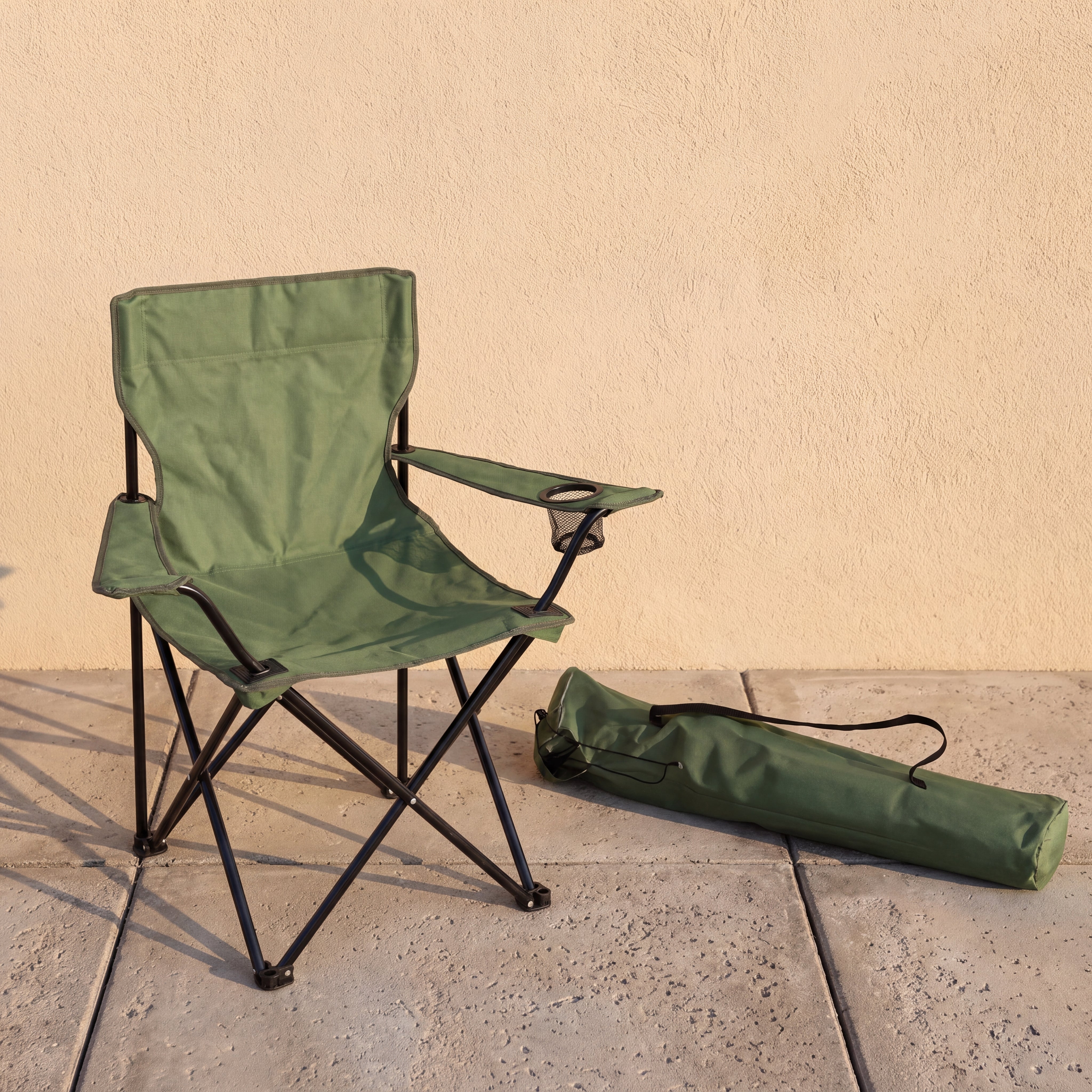 Silla Plegable Camping Tanzania, Verde, Incluye Bolsa de Transporte