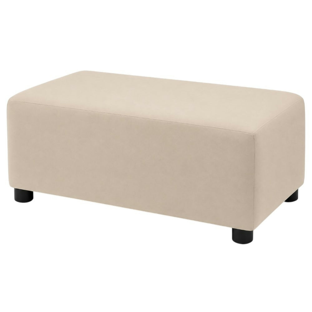 Puff Auxiliar 80x40 Beige Tela