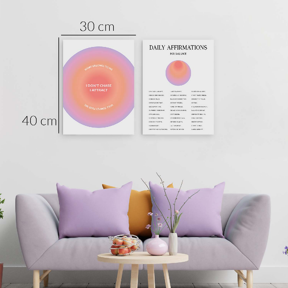 Cuadros Decorativos Diptico I Attract Daily 30x40