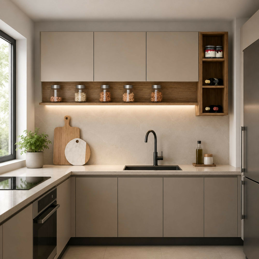 Mueble Aéreo de Cocina Capri - Natural