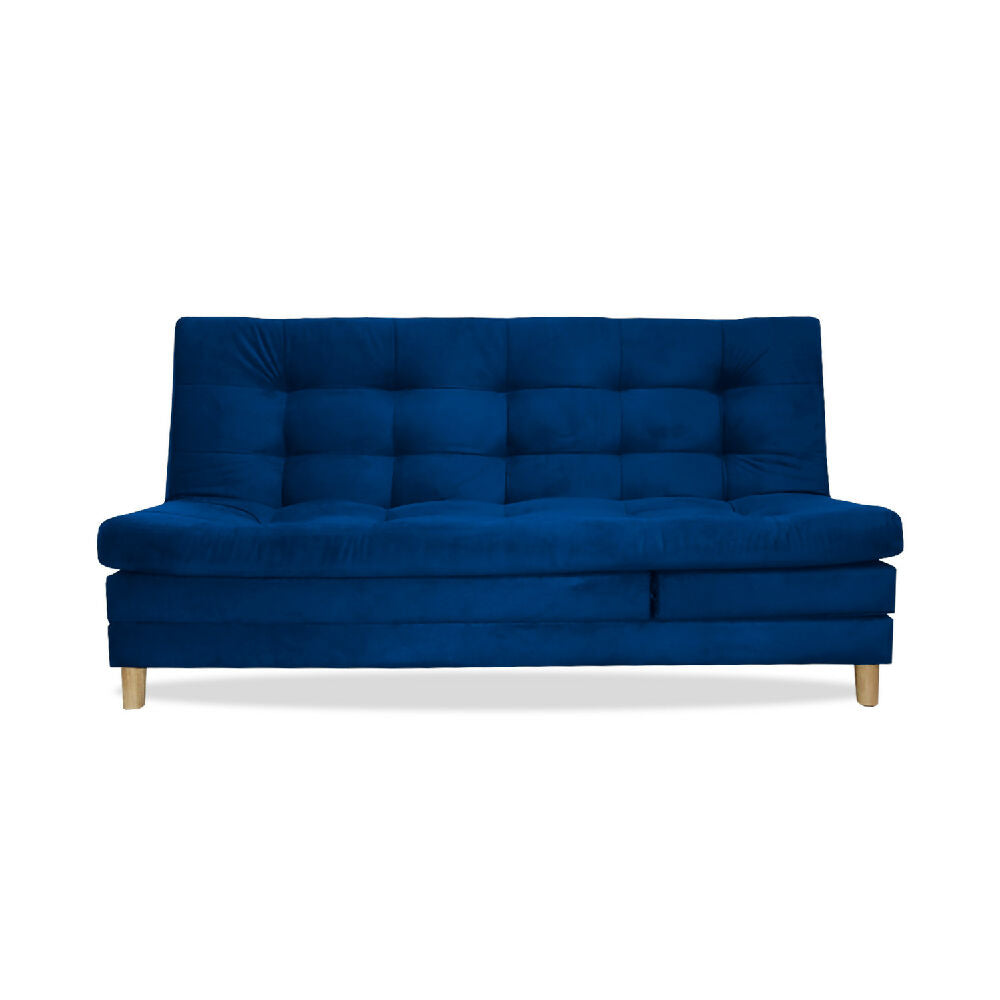 Sofacama Bieri 5 posiciones Reclinable Azul Petróleo