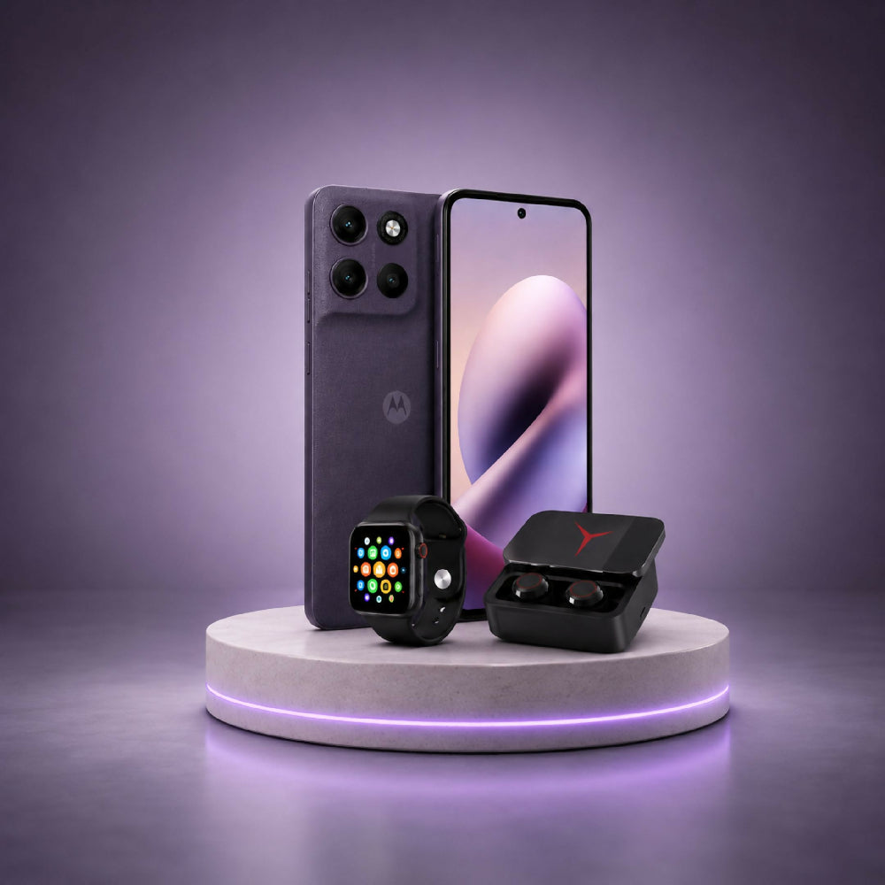 Teléfono Motorola Moto G17 Power 256GB Morado + Kit Regalo Reloj Inteligente Y Audífonos
