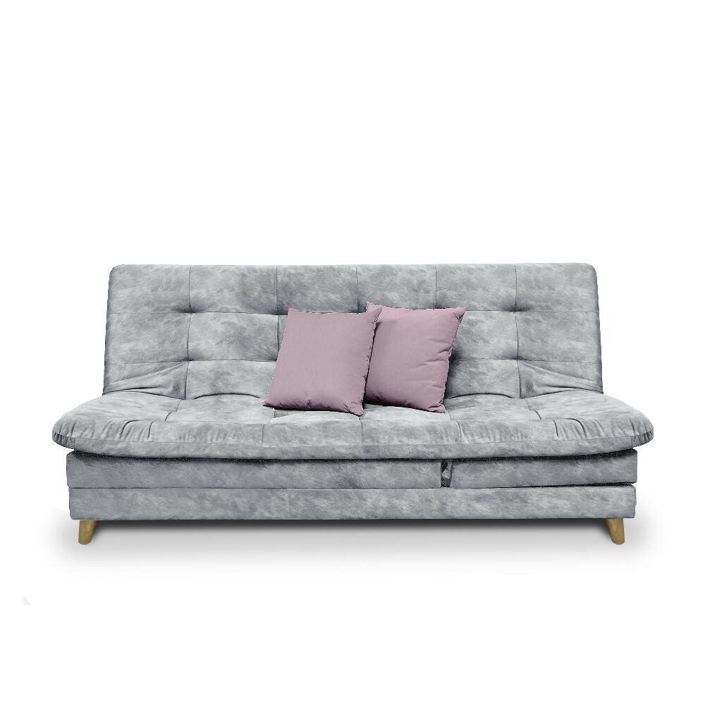 Sofa cama 5 posiciones Agassi Tela Gris - Incluye Cojines