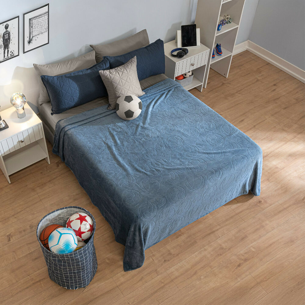 Cobija Ligera Sports, para Cama Sencilla y Doble, de 180 x 220 cm