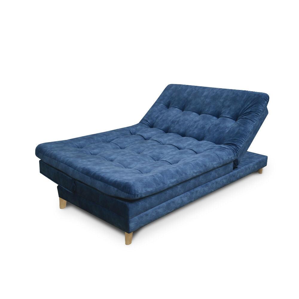 Sofa cama 5 posiciones Agassi Tela Azul - Incluye Cojines