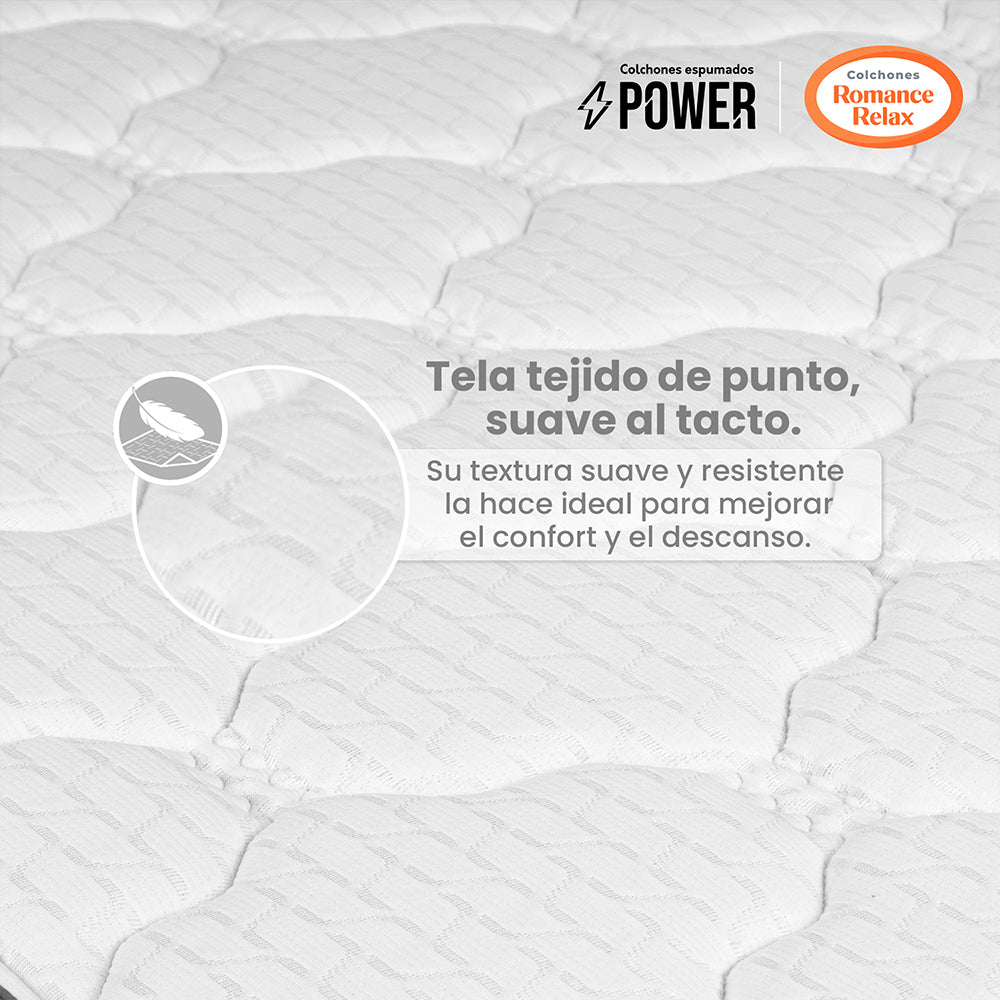 Colchón Power Clasico Firme 100X190X028, Sencillo