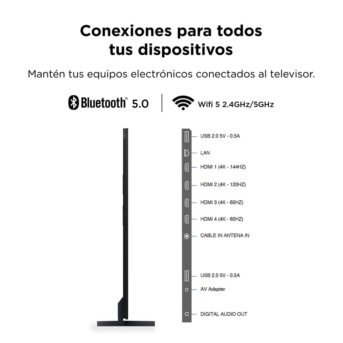 Televisor TCL 115" Pulgadas MAX Ultimate 4K-UHD QD-MINI LED TV