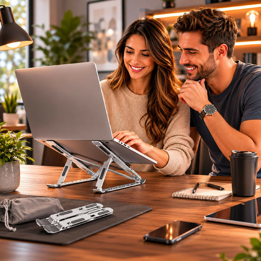 Soporte Para Laptop Ajustable De Aluminio Plegable Modelo 005