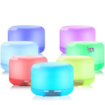 Humidificador LED Difusor Aromas 500ml + Esencia Aromaterapia