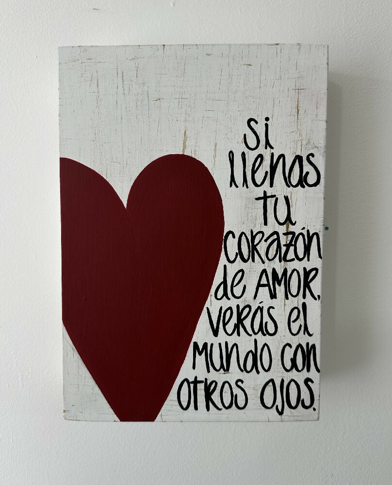 Organizador de Joyas Corazón de Amor, de 30x21x6 cm