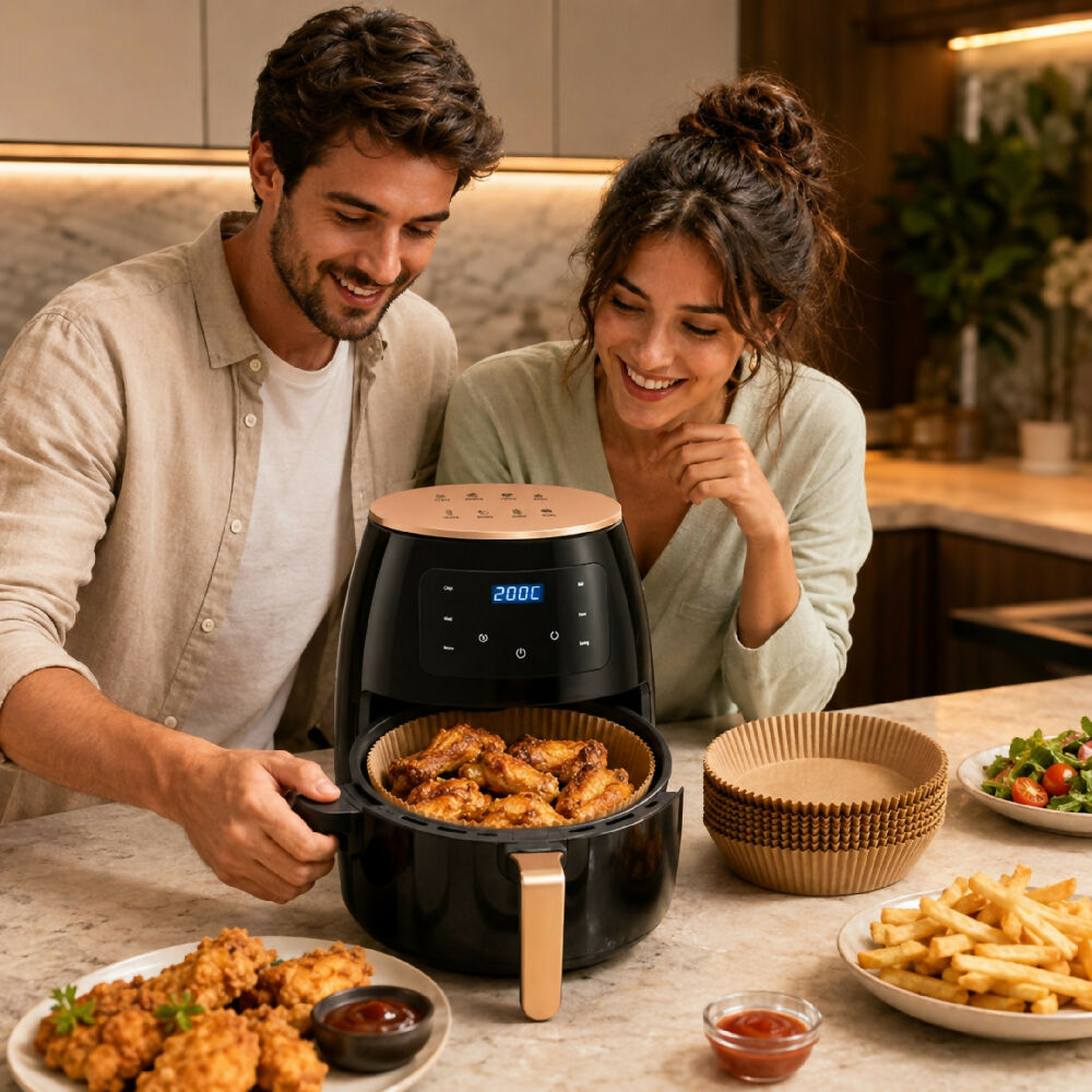 Freidora De Aire 10 Litros XL + Obsequio 100 Papeles Para Air Fryer