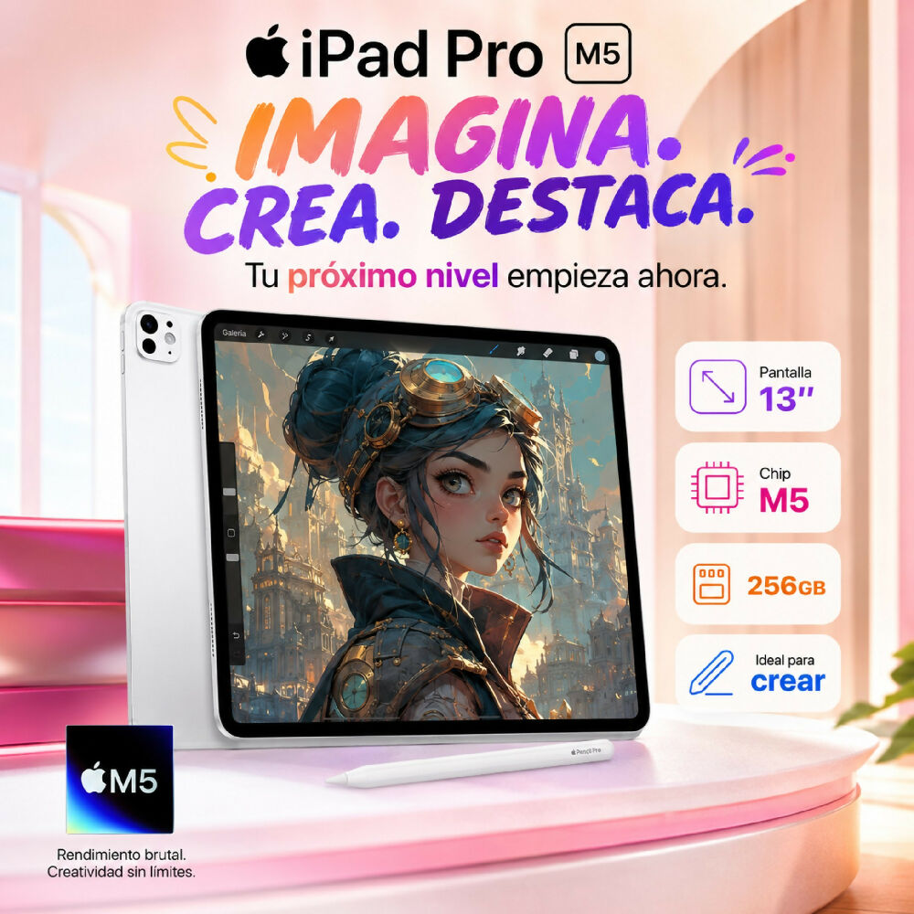 Tablet Apple Ipad Pro M5 De 13 Pulgadas 256gb Wifi Diseño Ultrafino Blanco