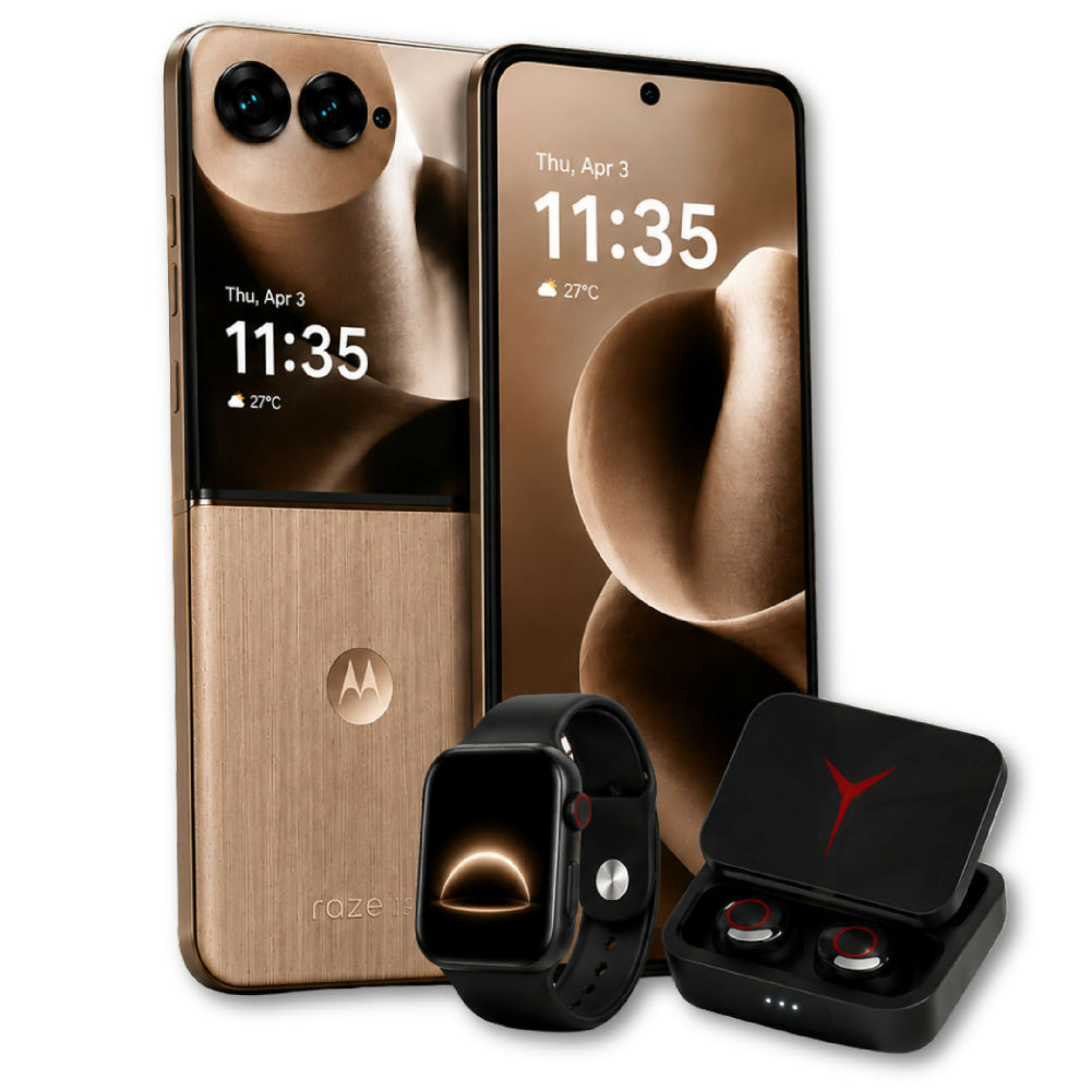 Teléfono Motorola Razr 60 Ultra 1TB Marrón + Kit Regalo Reloj Inteligente Y Audífonos