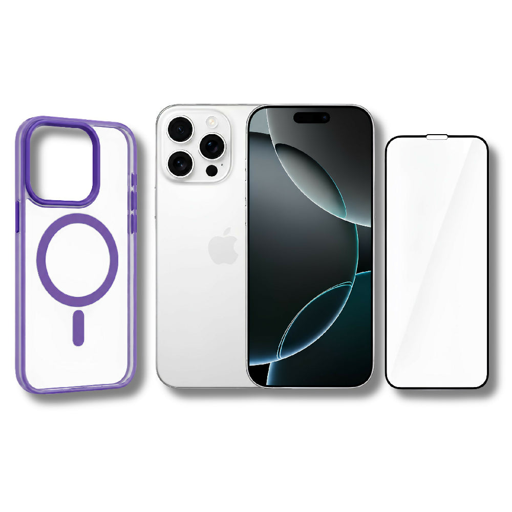 Celular Apple IPhone 16 Pro Max 256gb ESim + Obsequio Vidrio Templado Y Forro Blanco