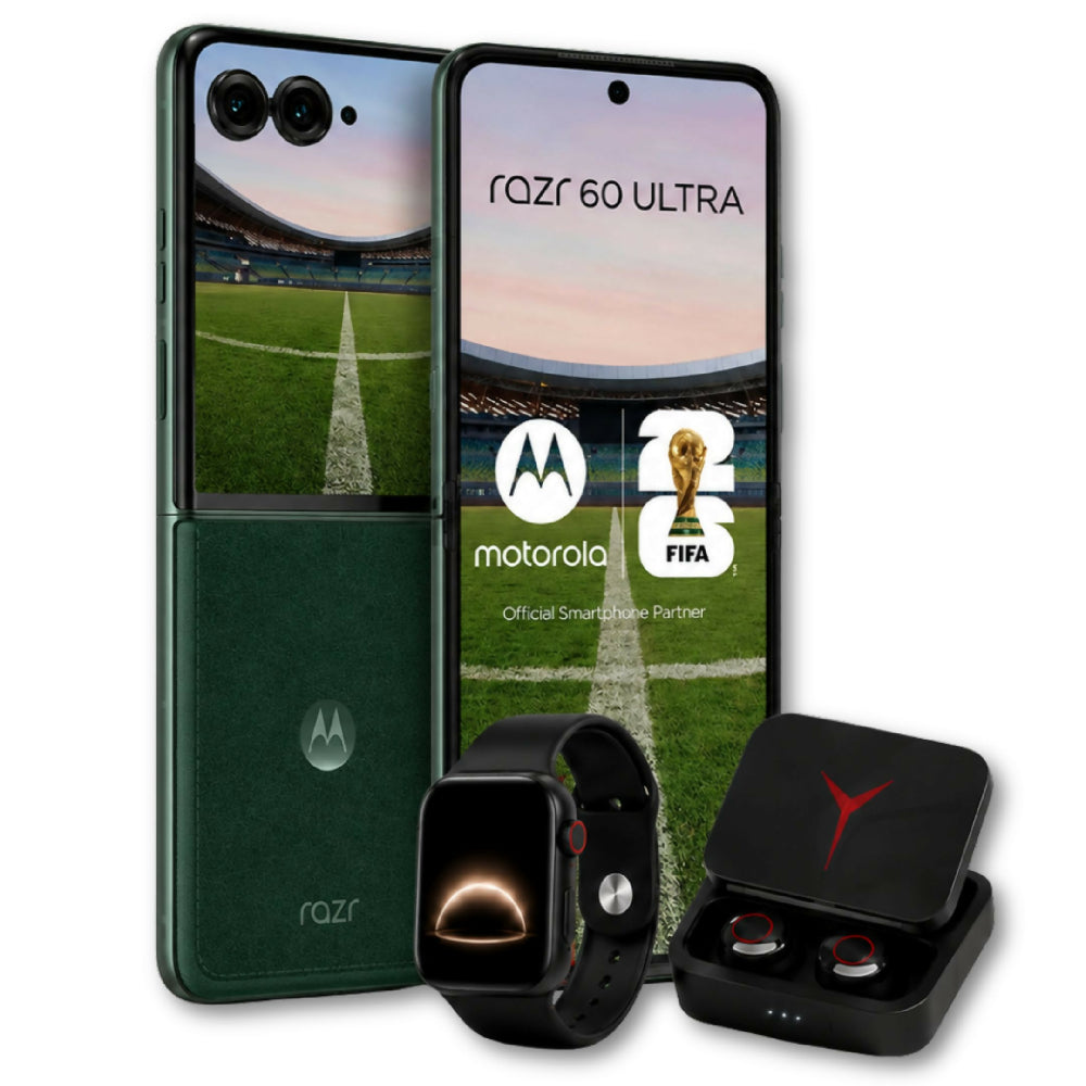 Teléfono Motorola Razr 60 Ultra 1TB Verde + Kit Regalo Reloj Inteligente Y Audífonos