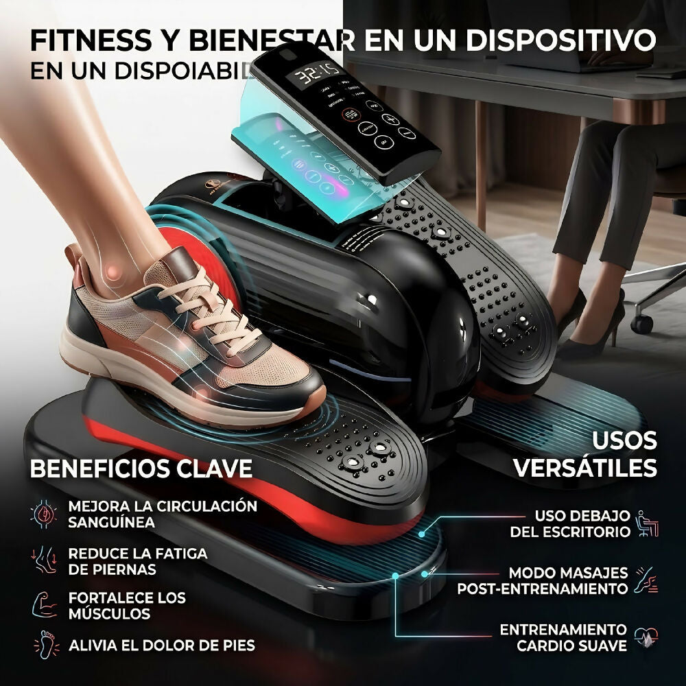 Máquina Elíptica Portátil De Pedal Para Ejercicio Sentado Con Monitor