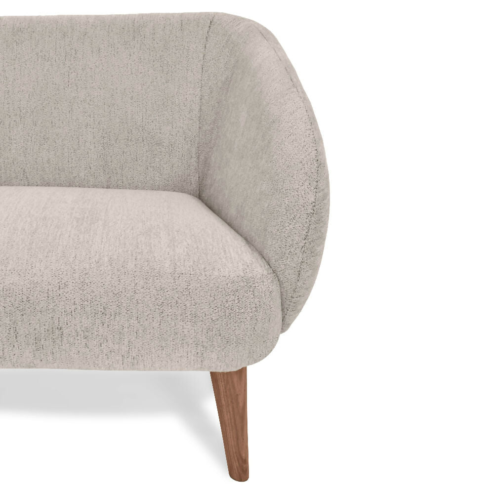 Sofa 2 Puestos Astra 130x76x77 cm Tela Beige
