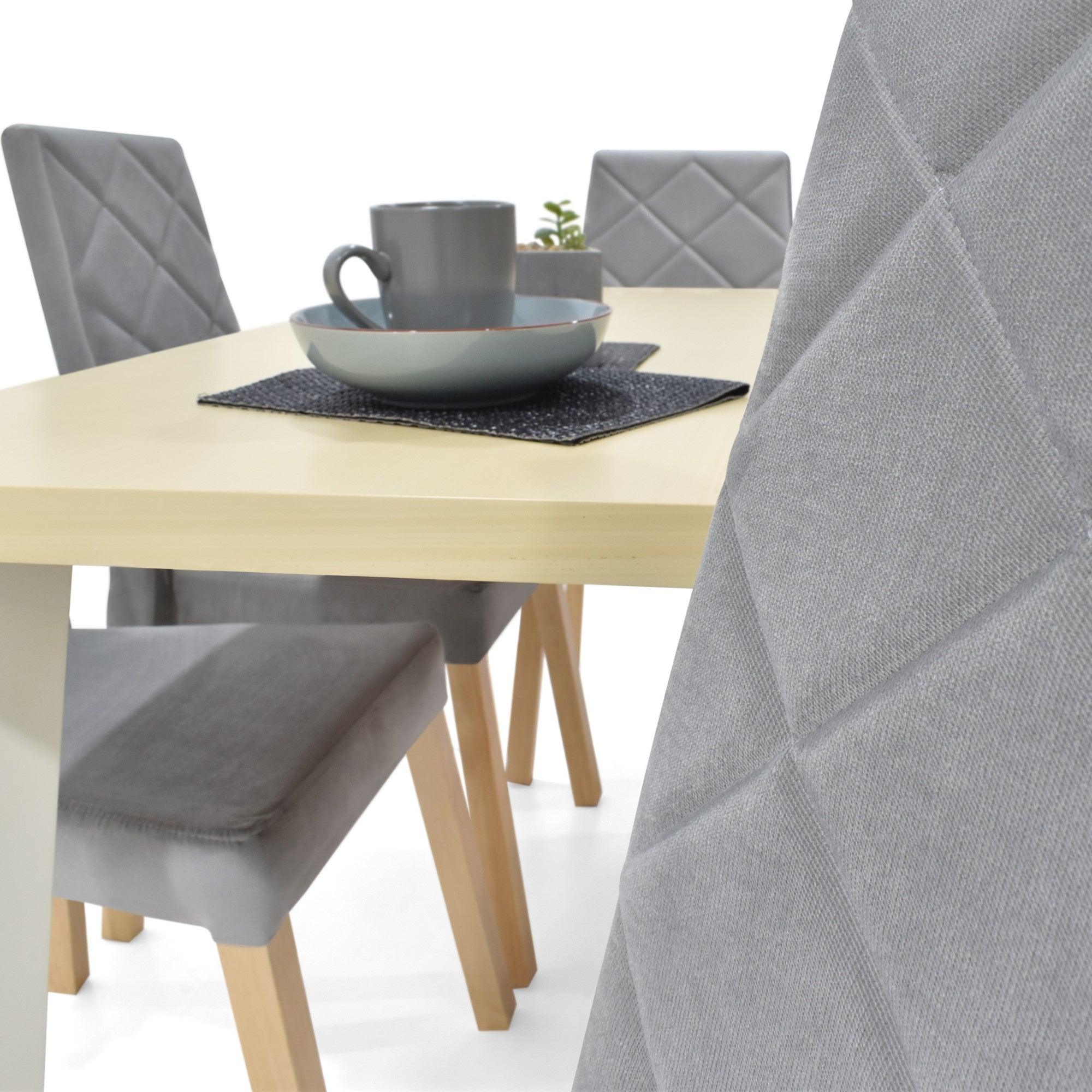 Comedor 6 Puestos Liverpool con Butaco Plata