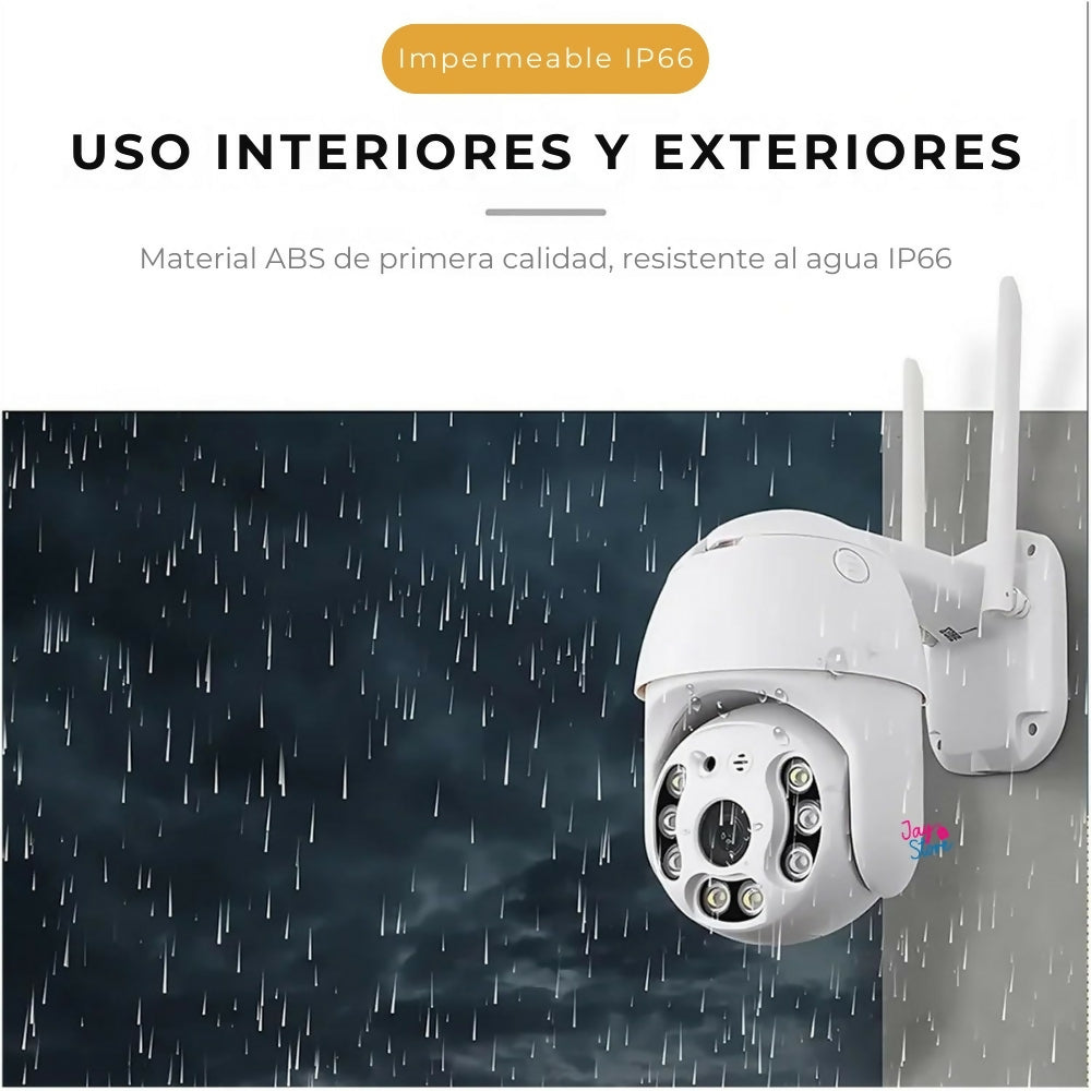 Cámara De Seguridad Wifi Exteriores Giro 360 Visión Nocturna