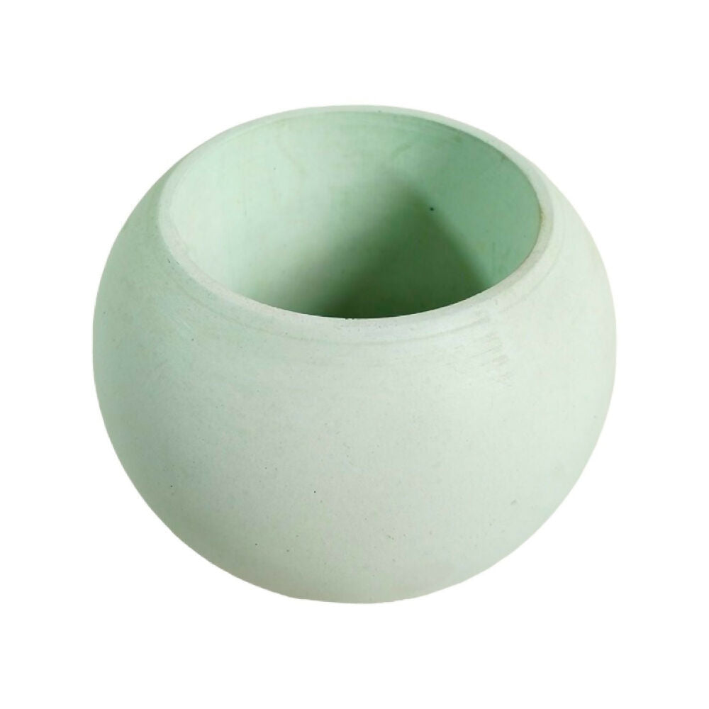 matera de mesa en cemento luna mini verde menta de concreto tienda online de materas y decoración_02