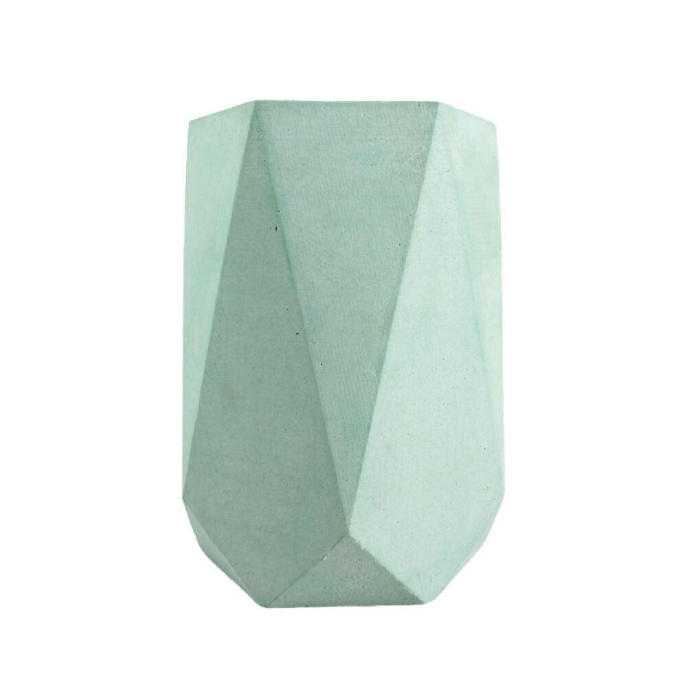 florero jarrón en cemento color verde menta de concreto tienda online de materas y decoración_04