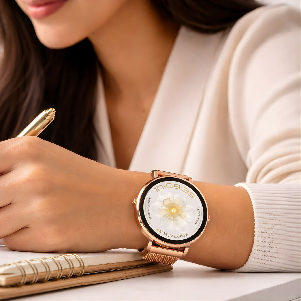 Smartwatch Mobulaa Stella Reloj Inteligente Elegante Con Llamadas Bluetooth, Monitor de Actividad Y Notificaciones