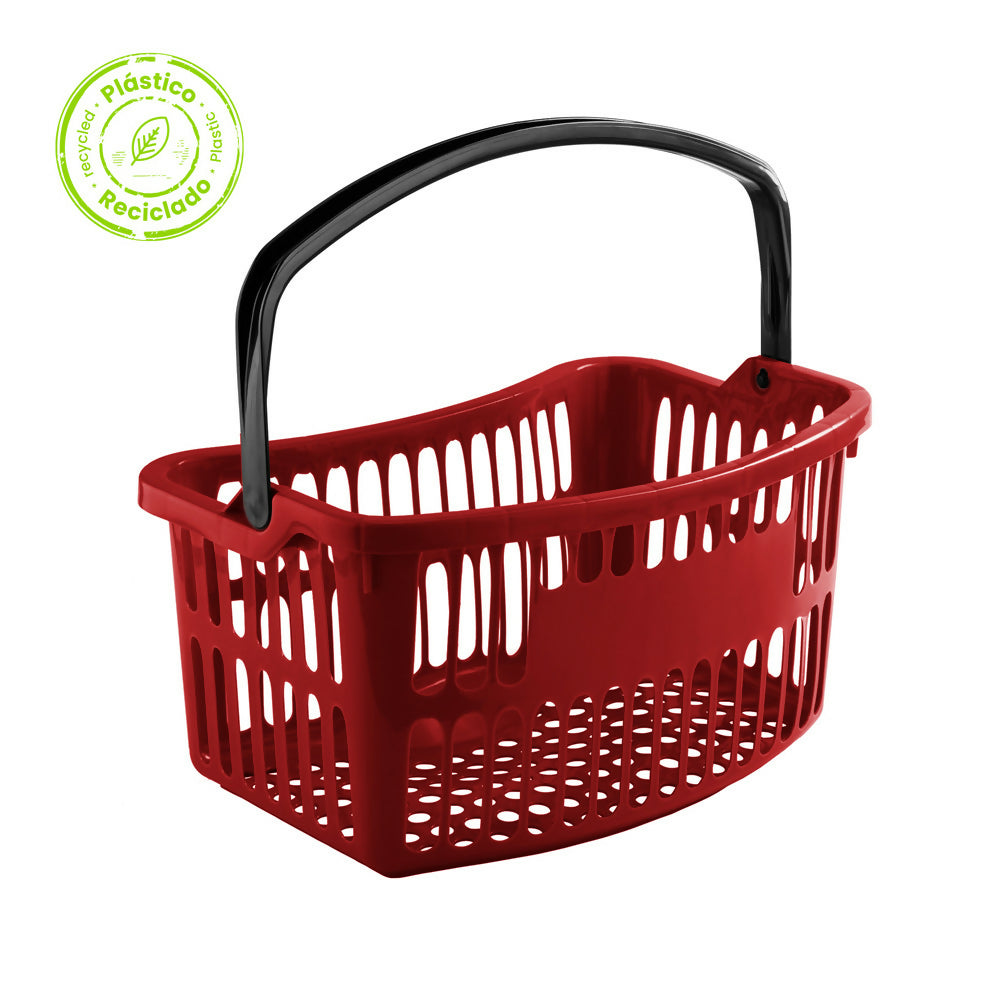 Canasta Ergonomica Institucional Rojo MR