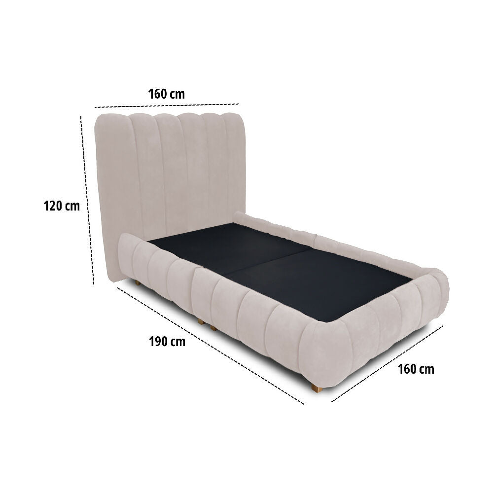 Basecama Praga Modular Beige 160 Queen mas Espaldar