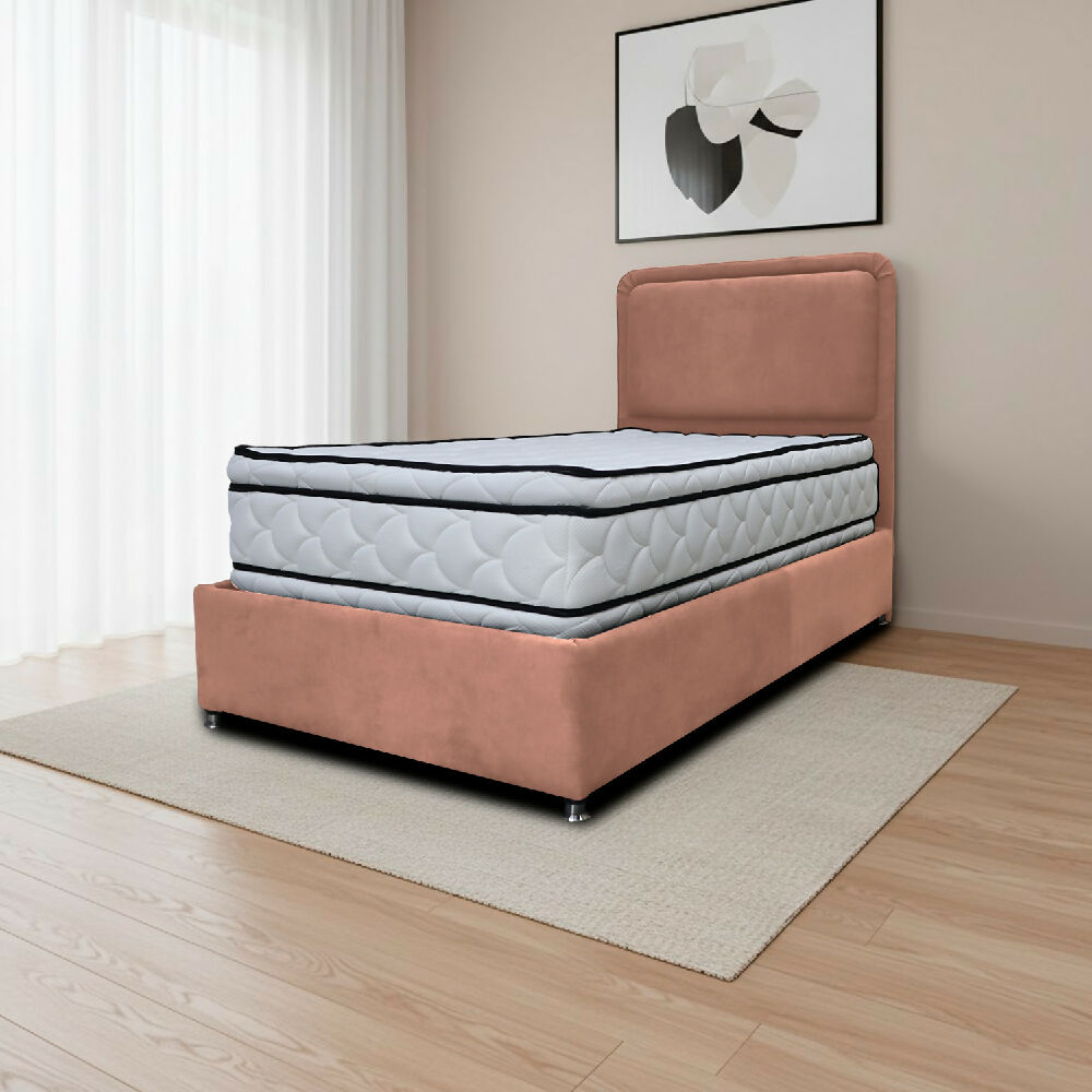 Combo Basecama Nube doble 140x190 mas Espaldar Camel