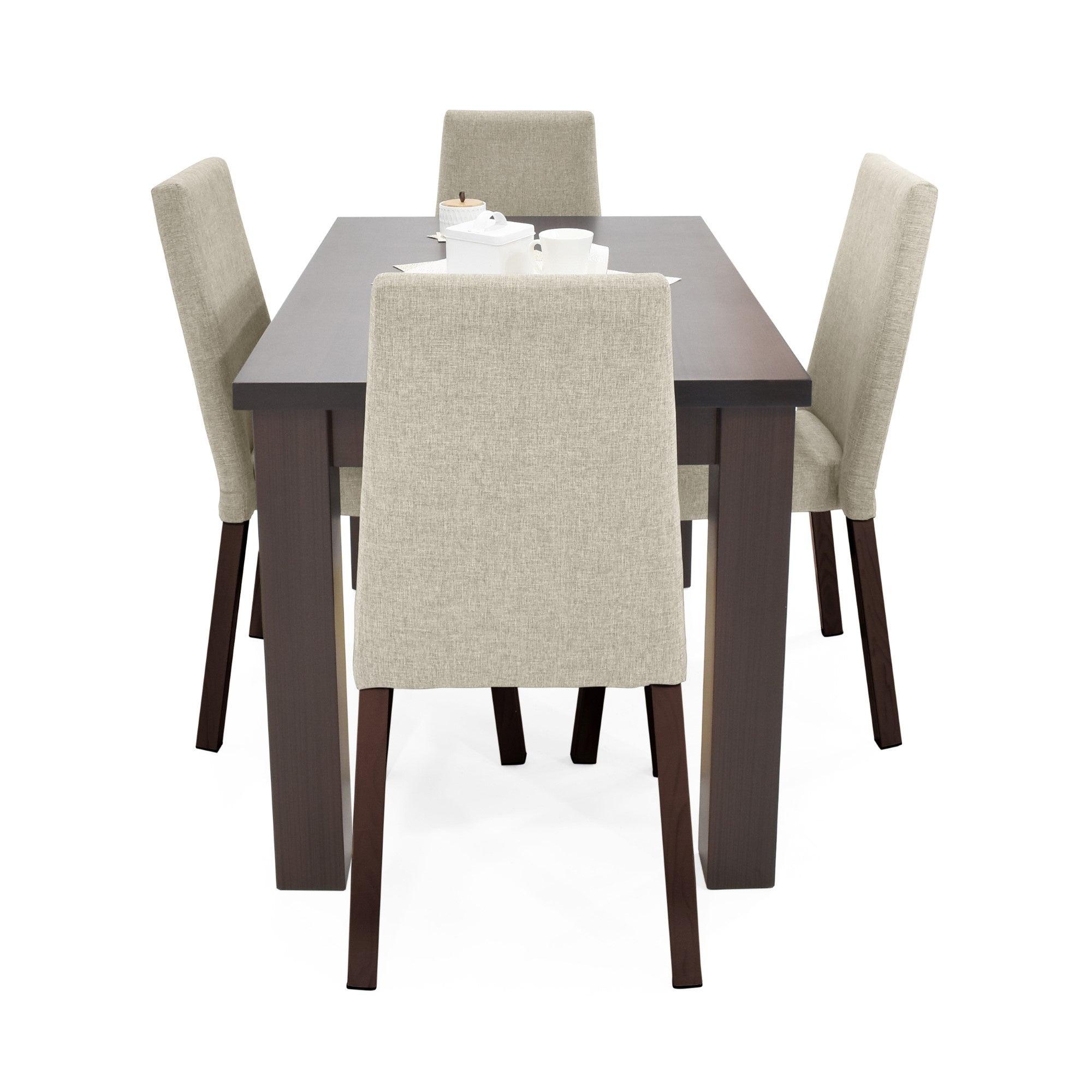 Comedor 4 Puestos Toronto Sillas Viena Beige