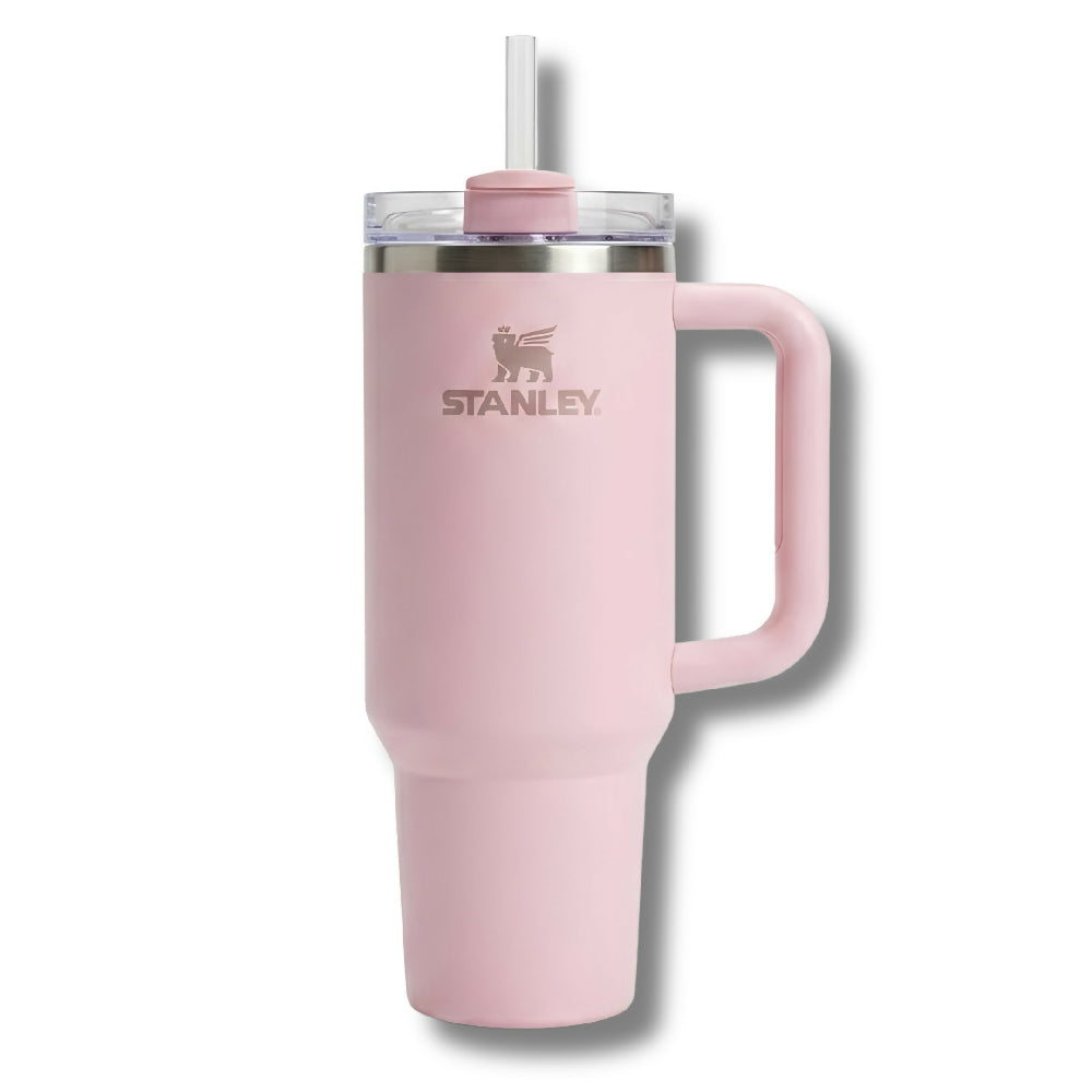 Termo Stanley 40oz Con Pitillo Vaso Térmico Para Gimnasio Y Viajes Palo Rosa